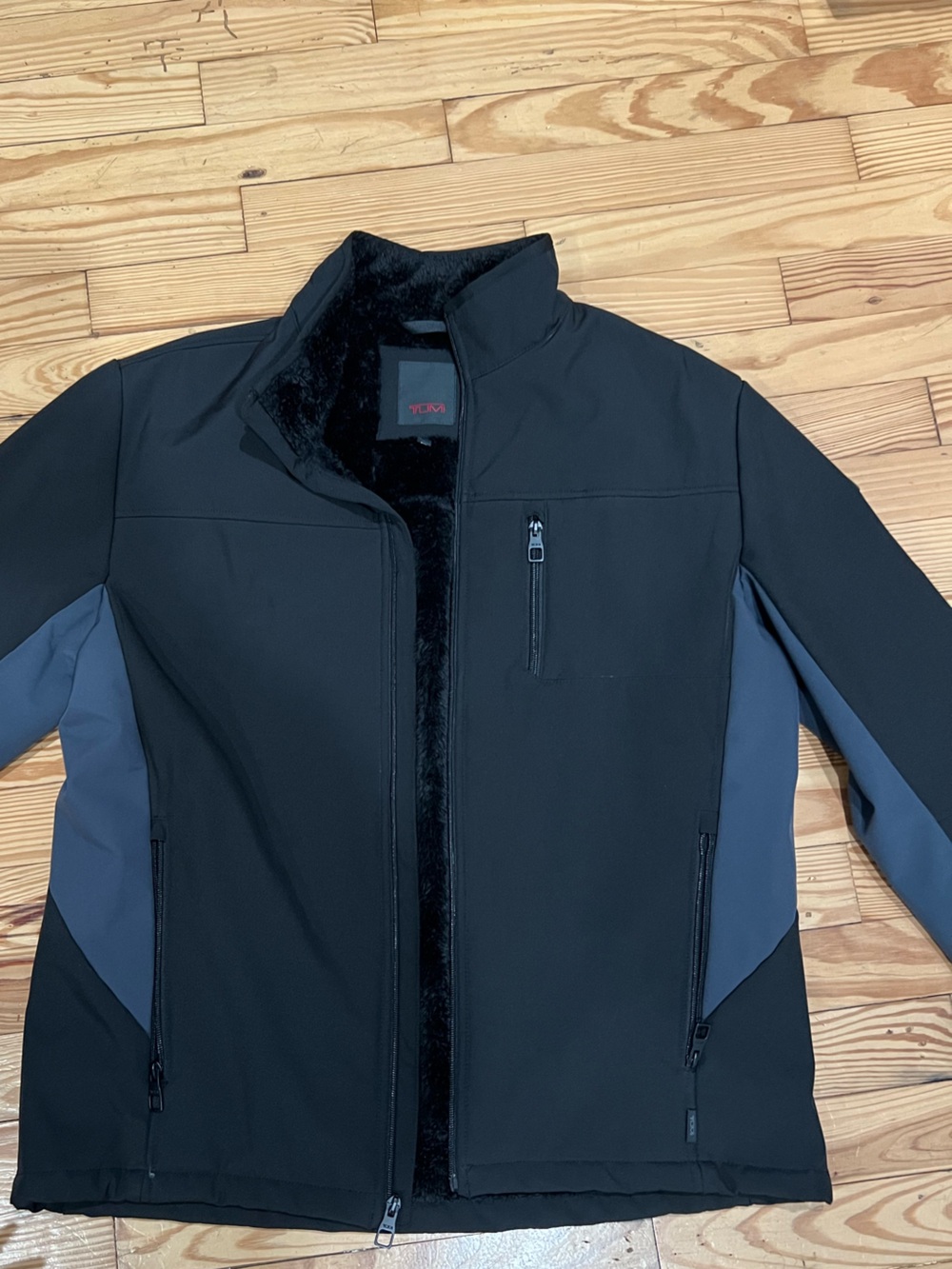 Tumi Black & Grey Performance Softshell Jacket